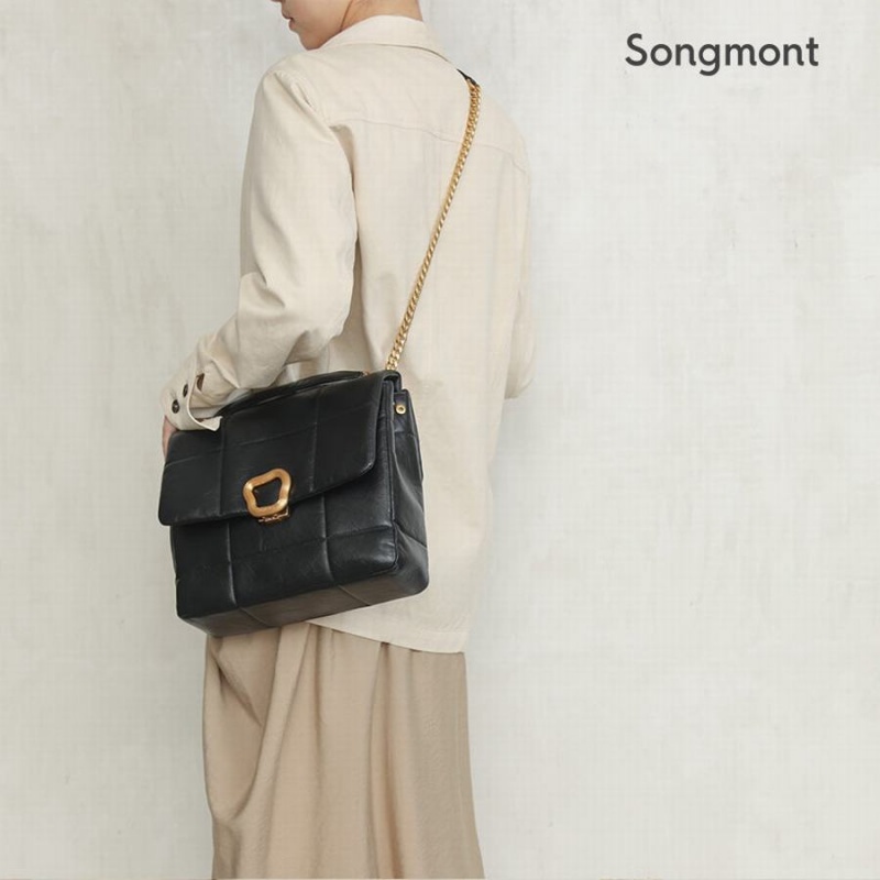 Songmont Chocolate Large Tasche Damen Schwarz | EZD5983AG